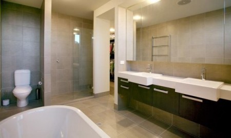 salle de bain luxe maison esprit loft Melbourne