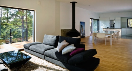 salon salle à manger de la maison bois nexthouse