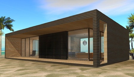 wood house loft style